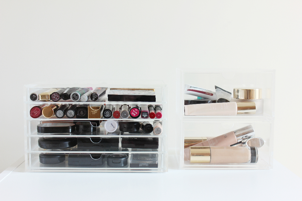 Muji makeup storage